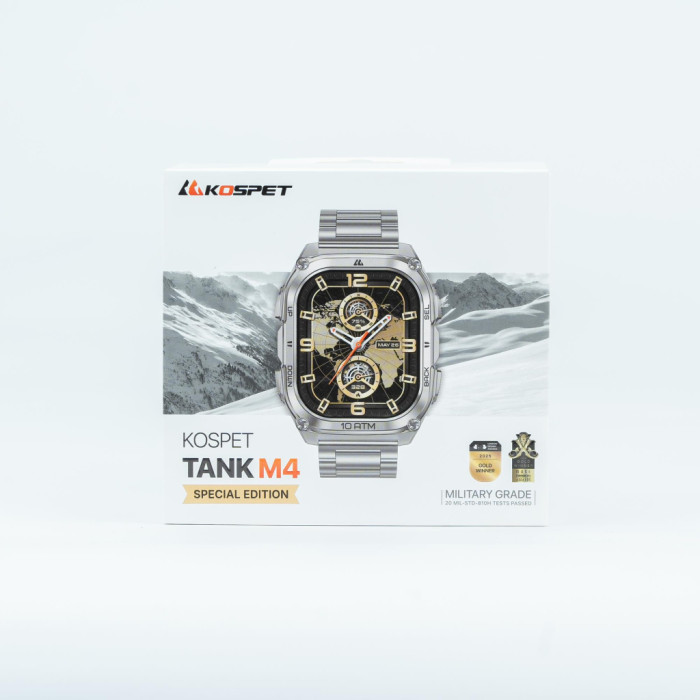 Смарт-годинник KOSPET TANK M4SE SILVER (6978602500638)