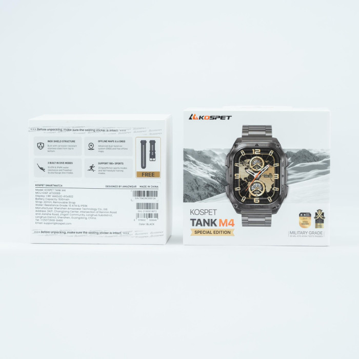 Смарт-годинник KOSPET TANK M4SE BLACK (6978602500645)