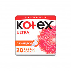 Гігієнічні прокладки Kotex Ultra Normal 20 шт. (5029053542638)