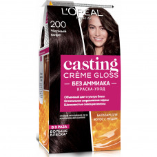 Фарба для волосся L'Oreal Paris Casting Creme Gloss 200 - Чорна кава 120 мл (3600521119501)