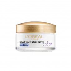 Крем для обличчя L'Oreal Paris Вік експерт 55+ проти зморшок нічний 50 мл (3600522632429/3600524033248)