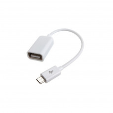 Дата кабель OTG USB 2.0 AF to Micro 5P 0.16m white Lapara (LA-UAFM-OTG white)