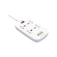 Мережевий фільтр живлення LDNIO SC4407Q 4роз. 4USB 2м (SC4407Q)