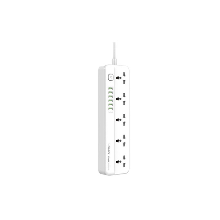 Мережевий фільтр живлення LDNIO SC5614 5роз. 3USB 2м (SC5614)