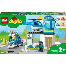 Конструктор LEGO DUPLO Town Поліцейська ділянка та вертоліт 40 деталей (10959)