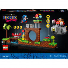 Конструктор LEGO Ideas Їжачок Сонік — Зона із зеленим пагорбом 1125 деталей (21331)