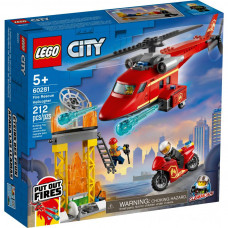 Конструктор LEGO City Fire Пожежний рятувальний вертоліт 212 деталей (60281)