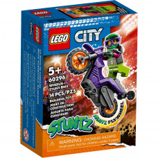 Конструктор LEGO City Stuntz Акробатичний трюковий мотоцикл 14 деталей (60296)