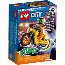 Конструктор LEGO City Stunt Руйнівний трюковий мотоцикл 12 деталей (60297)