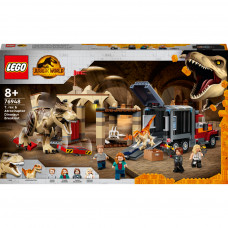 Конструктор LEGO Jurassic World Втеча тиранозавра і атроцираптора 466 деталей (76948)