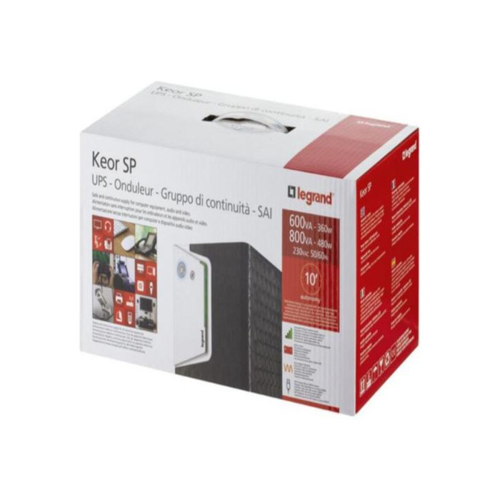 Пристрій безперебійного живлення Legrand Keor SP 1000VA 600W IEC+ Schuko (310187)