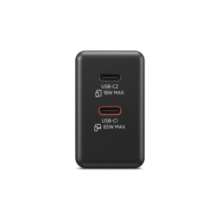 Блок живлення до ноутбуку Lenovo Dual USB-C 65W GaN Charger (40AW065BEU)