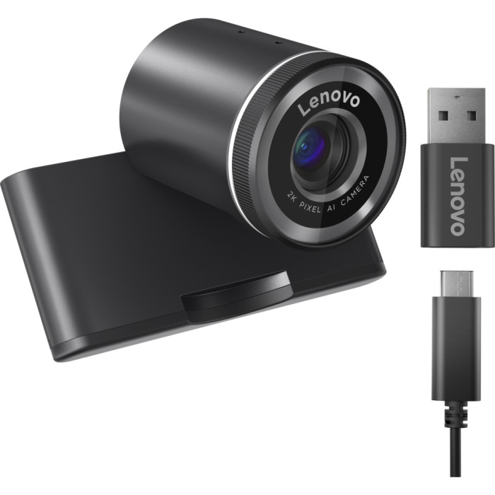 Веб-камера Lenovo QHD Black (4XC1Q25245)
