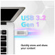 USB флеш накопичувач Lexar 64GB V100 USB 3 (LJDV100-64GABGY)