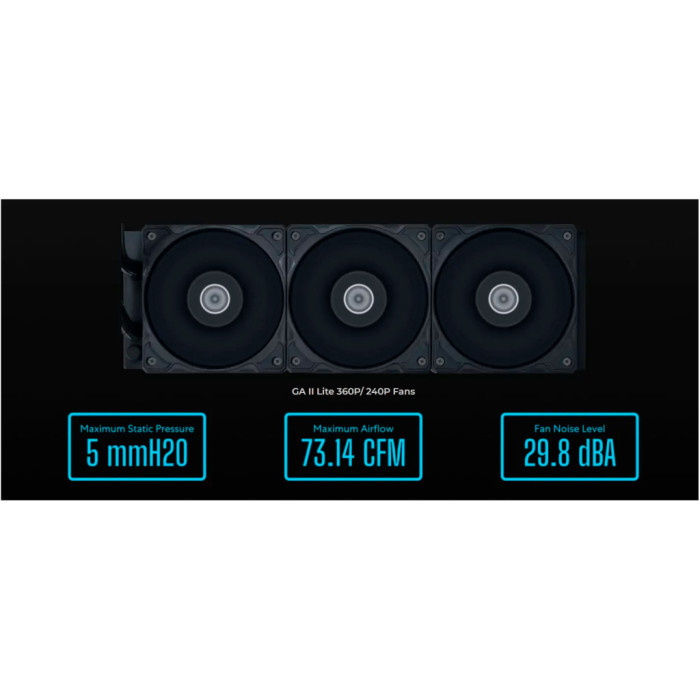 Система рідинного охолодження Lian Li GA II Lite 360P, Black (G89.GA2L36PB.00)