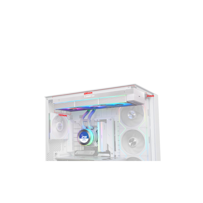 Система рідинного охолодження Lian Li HydroShift II LCD-C 360 FANLESS White (G89.GHS2LCD36W.00)