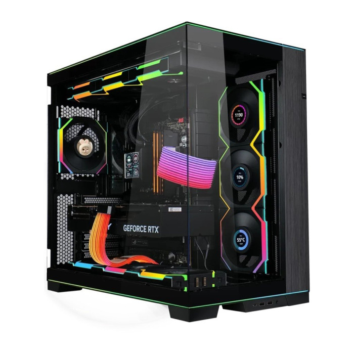 Кулер до корпусу Lian Li UNI Fan SL WIRELESS LCD 120-3, Black (G99.12SLLCD1W3B.00)