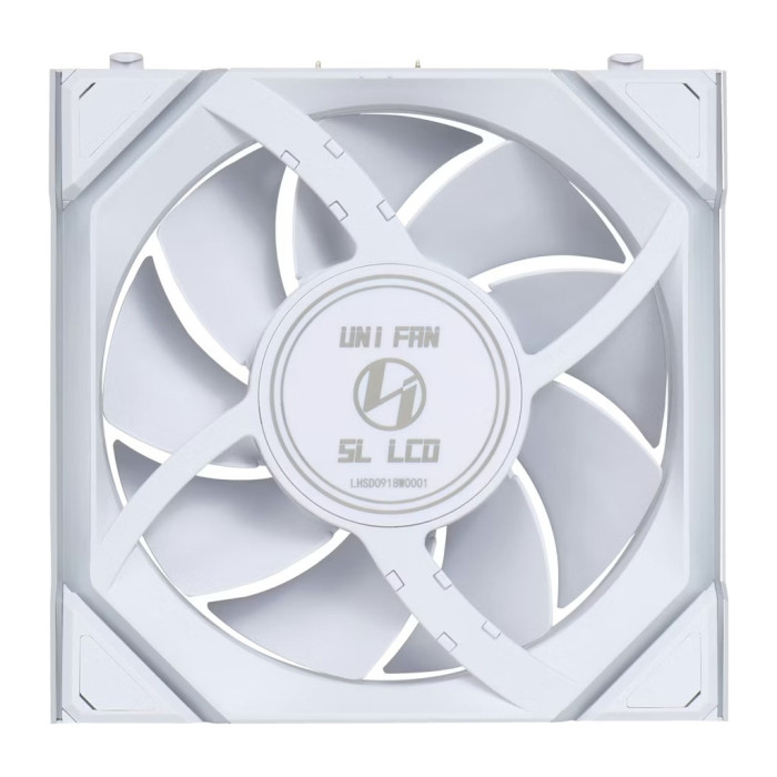 Кулер до корпусу Lian Li UNI Fan SL WIRELESS LCD 120-3, White (G99.12SLLCD1W3W.00)