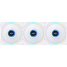 Кулер до корпусу Lian Li TLLCD 120-3, White Cooler (G99.12TLLCD3W.00)