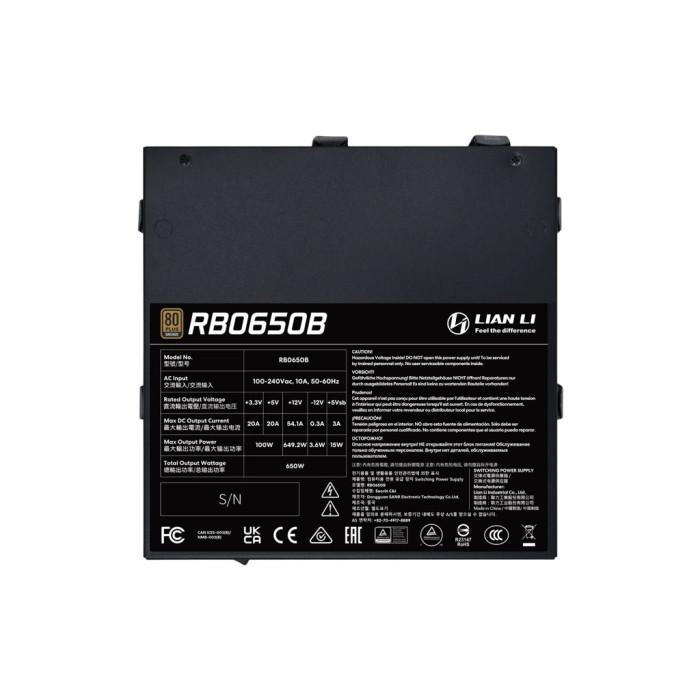 Блок живлення Lian Li 650W RB0650B (G9P.RB0650B.B000.EU)