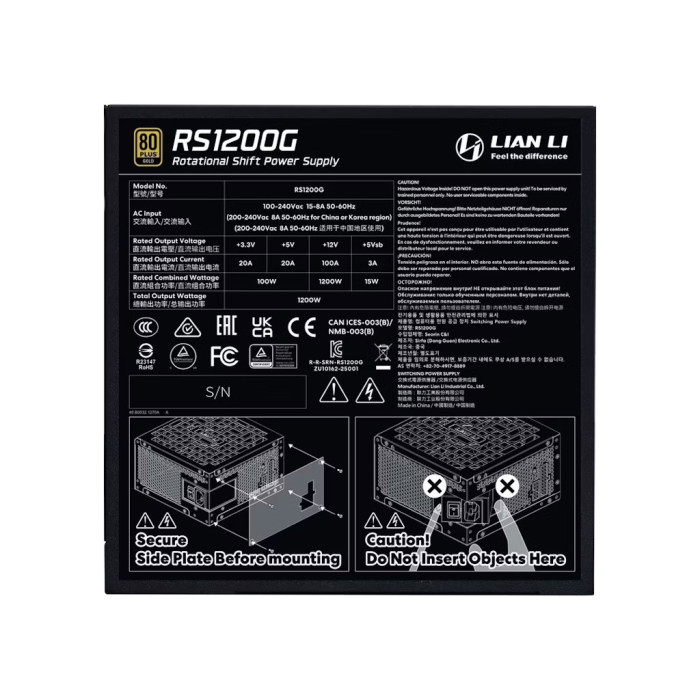 Блок живлення Lian Li 1200W RS Gold (G9P.RS1200G.BH00.EU)