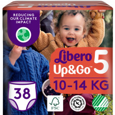 Підгузок Libero Up&Go Розмір 5 (10-14 кг) 38 шт (7322541742458)