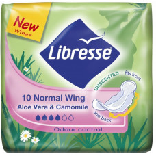 Гігієнічні прокладки Libresse Ultra Normal Aloe Vera & Camomile 10 шт (7322540344059)