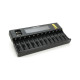 Зарядний пристрій для акумуляторів Liitokala 12 Slots+2, Ni-Mh/Li-ion/LiFePo4/Крона, LED+LCD (Lii-S12)