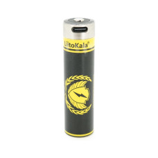Акумулятор 18650 4000mah (3800-4000mah), 3.7V(2.75-4.2V), Type-C, 70.5*18.5mm Liitokala (USB-King4000)