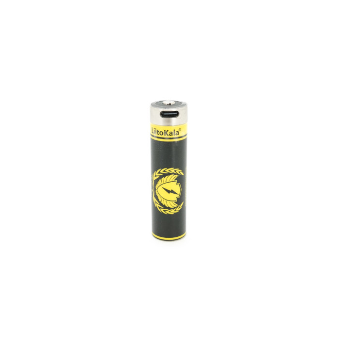 Акумулятор 18650 4000mah (3800-4000mah), 3.7V(2.75-4.2V), Type-C, 70.5*18.5mm Liitokala (USB-King4000)