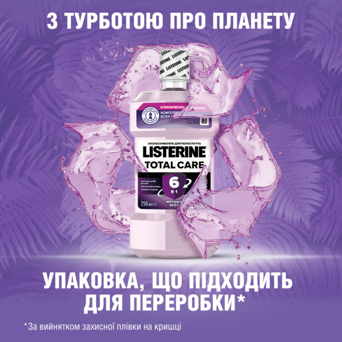 Ополіскувач для порожнини рота Listerine Total Care 1 л (3574661629377)