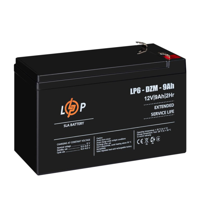 Батарея до ДБЖ LogicPower 12В 12 Ач (6-DZM-12) (12654)