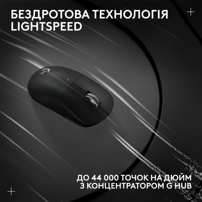 Мишка Logitech G Pro X Superlight 2 Lightspeed Wireless Black (910-006630)