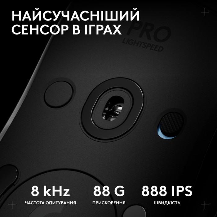 Мишка Logitech G Pro 2 Lightspeed Wireless Black (910-007295)