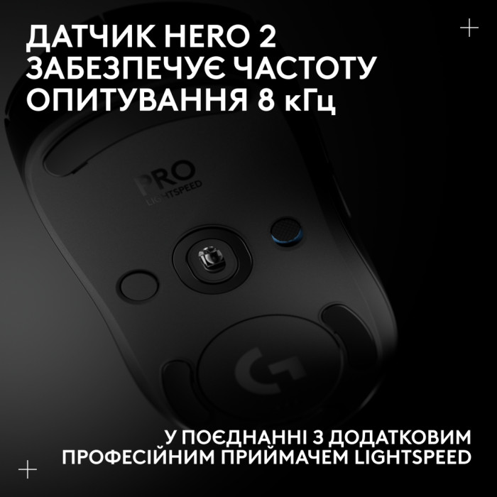 Мишка Logitech G Pro 2 Lightspeed Wireless Black (910-007295)