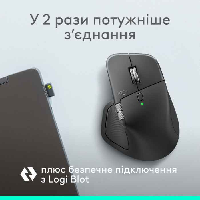 Мишка Logitech MX Master 4 for Business Wireless/Bluetooth Graphite (910-007617)