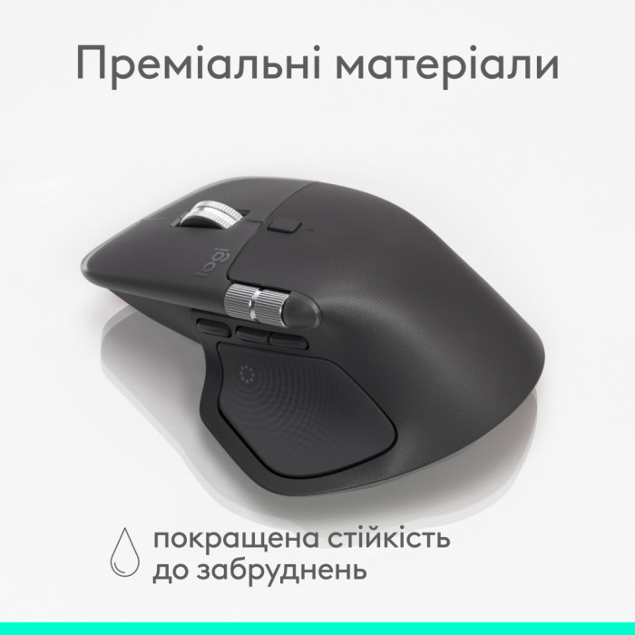 Мишка Logitech MX Master 4 for Business Wireless/Bluetooth Graphite (910-007617)