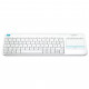 Клавіатура Logitech K400 Plus Touch Wireless UA White (920-007146)