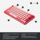 Клавіатура Logitech POP Keys Wireless Mechanical Keyboard Rose (920-010718)