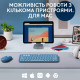 Клавіатура Logitech K380 for MAC Multi-Device Bluetooth UA Blueberry (920-011180)