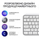 Клавіатура Logitech MX Keys S Wireless UA Pale Grey (920-011588)