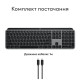 Клавіатура Logitech MX Keys S для MAC Bluetooth/Wireless UA Space Grey (920-011637)