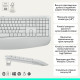Комплект Logitech Signature Comfort Plus MK880 Wireless/USB-C UA Off-White (920-014033)