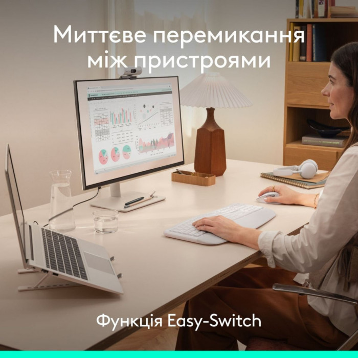 Комплект Logitech Signature Comfort Plus MK880 Wireless/USB-C UA Off-White (920-014033)