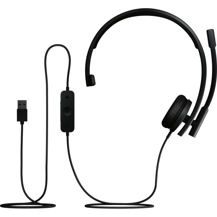 Навушники Logitech H570e Corded for Business Mono Teams USB-A Black (981-001426)