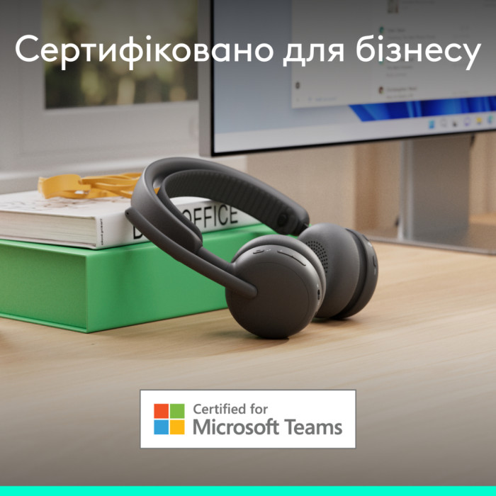 Навушники Logitech Zone Wireless 2 ES for Business Graphite (981-001493)
