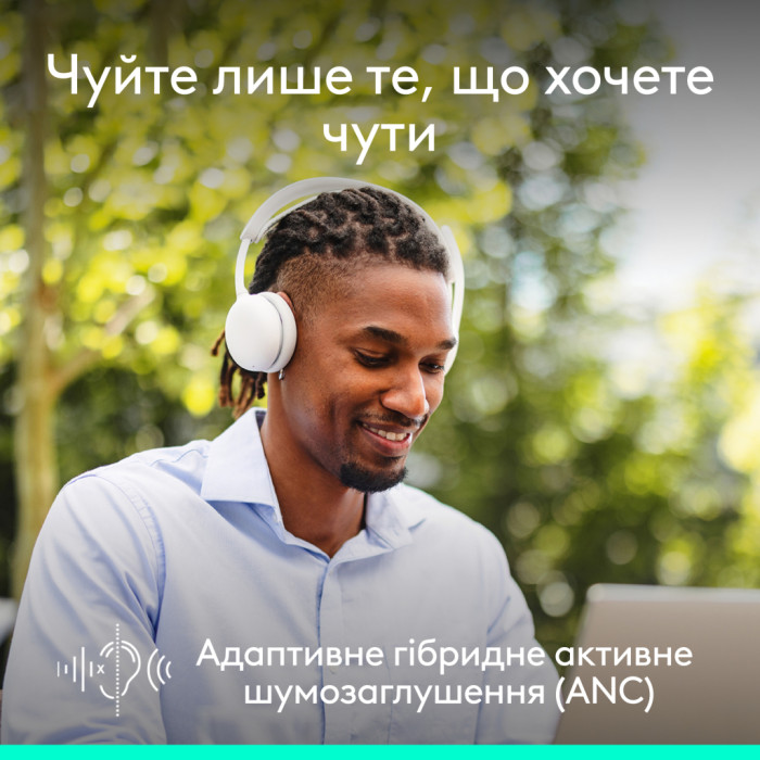 Навушники Logitech Zone Wireless 2 ES Off-White (981-001508)