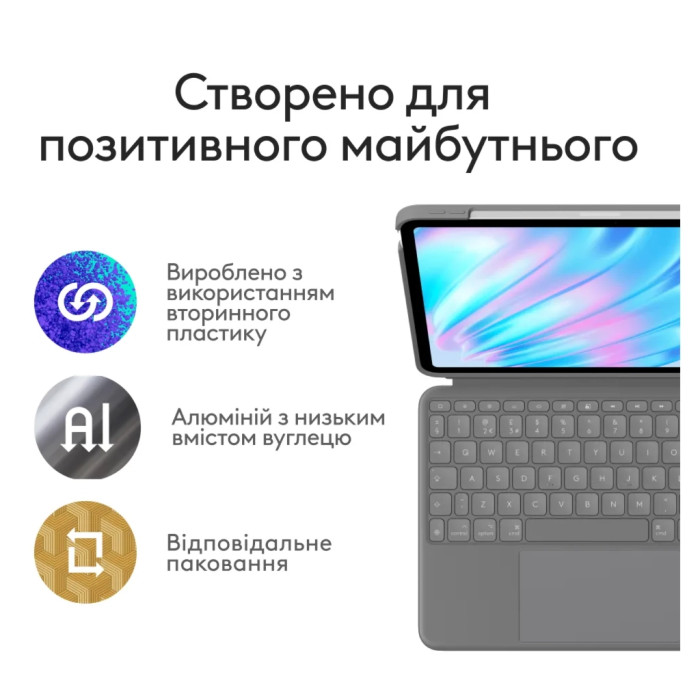 Чохол до планшета Logitech Combo Touch for iPad Air 11-inch M2 (L920-012636)