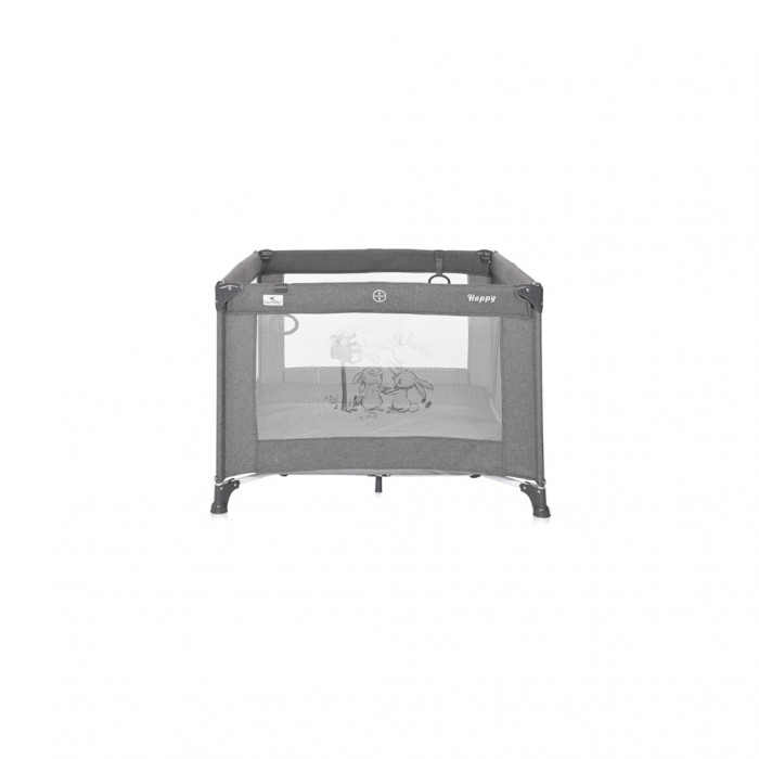 Дитячий манеж Lorelli HAPPY GAME ZONE grey rabbits (HAPPY GAME ZONE grey rab)