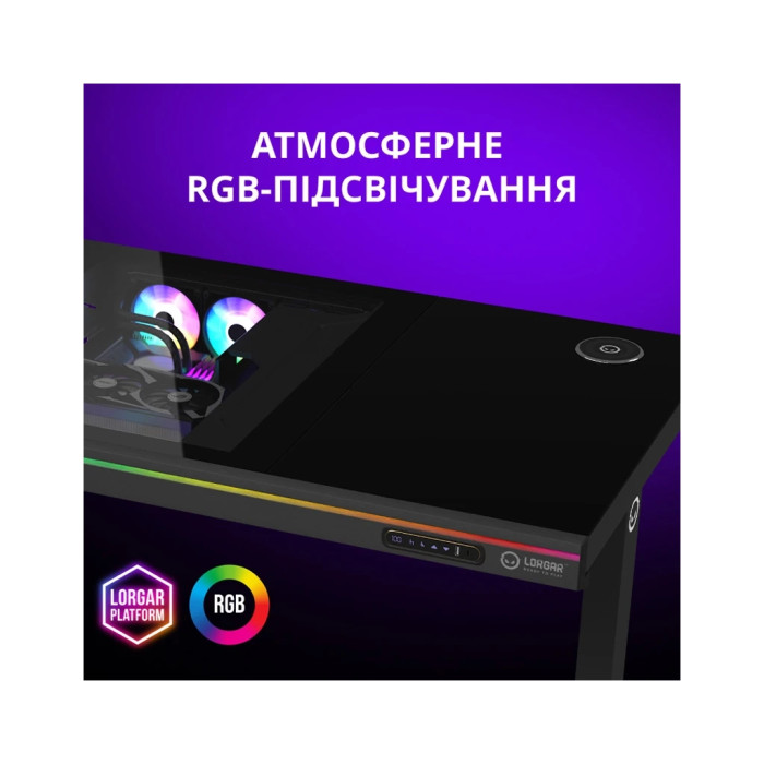 Комп'ютерний стіл Lorgar ELITE 90W Wood Black (LRG-DE90W)